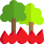 Forest fire icon 64x64