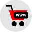 Online shopping icon 64x64
