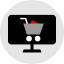 Online shopping icon 64x64