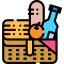 Picnic basket icon 64x64