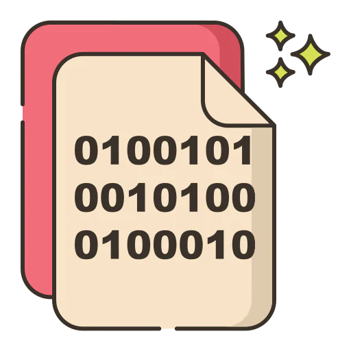 Binary code icon
