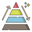 Pyramid chart ícone 64x64