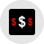 Доллары иконка 64x64
