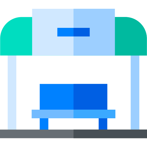 Bus stop icon