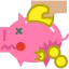 Piggy bank icon 64x64