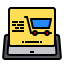 Shopping online icon 64x64