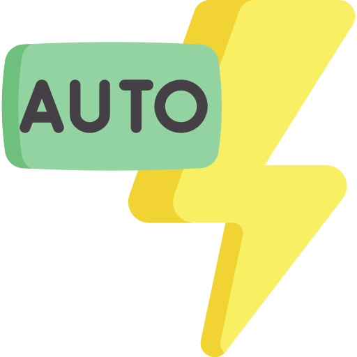 Auto flash icon