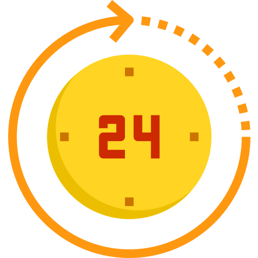 24 hours icon