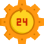 24 hours icon 64x64