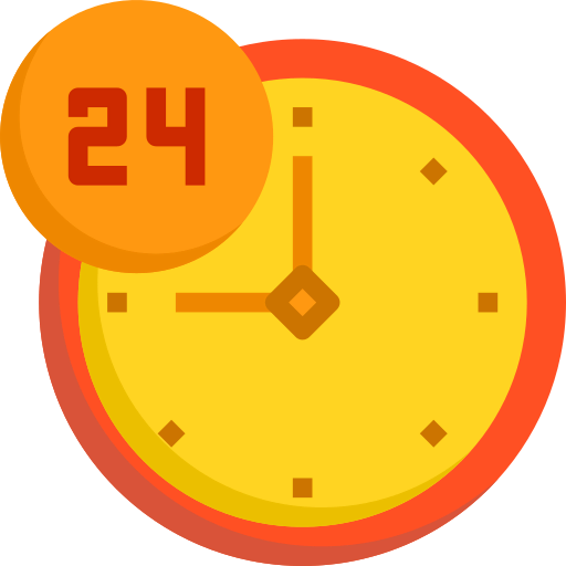 24 hours icon