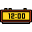 Digital clock icon 64x64