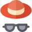 Hat and glasses icon 64x64