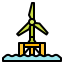 Wind energy icon 64x64