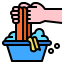 Washing clothes icon 64x64