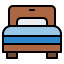 Single bed icon 64x64