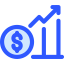 Money growth icon 64x64