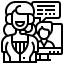 Online contract ícono 64x64