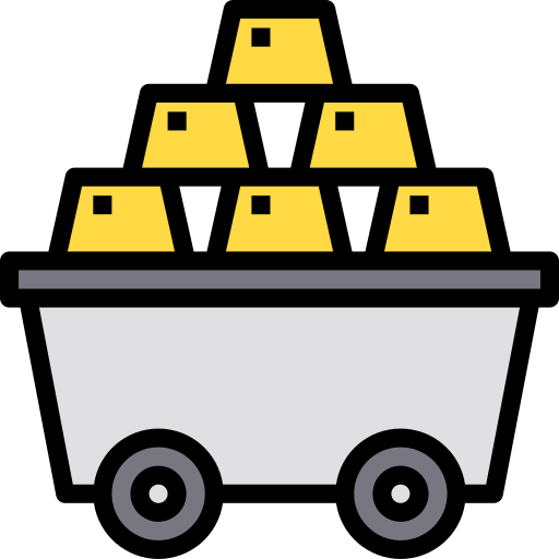 Gold stack icon