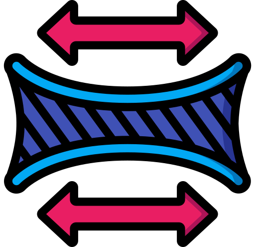 Stretch fabric icon