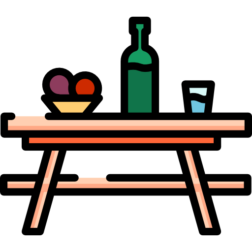 Picnic table icon