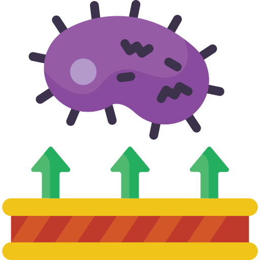 Antibacterial fabric icon