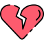 Broken heart icon 64x64