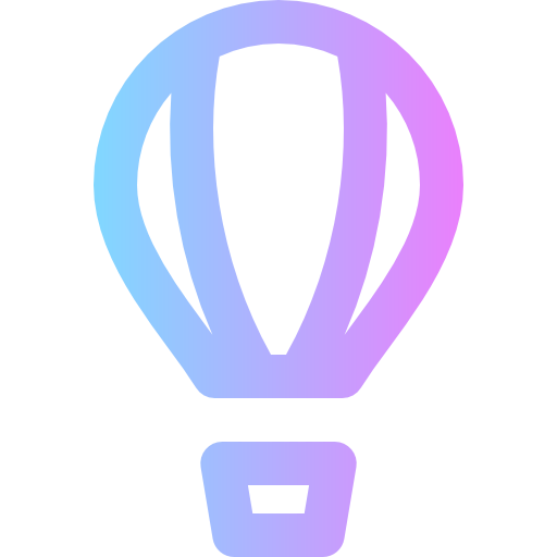 Hot air balloon icône