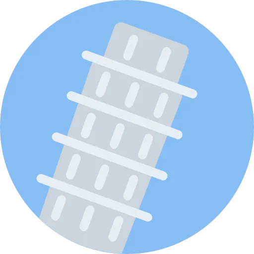 Leaning tower of pisa アイコン