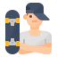Конькобежец иконка 64x64