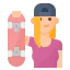Конькобежец иконка 64x64