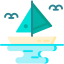 Sailing boat icon 64x64