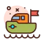 Boat toy icon 64x64
