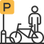 Bicycle parking icon 64x64