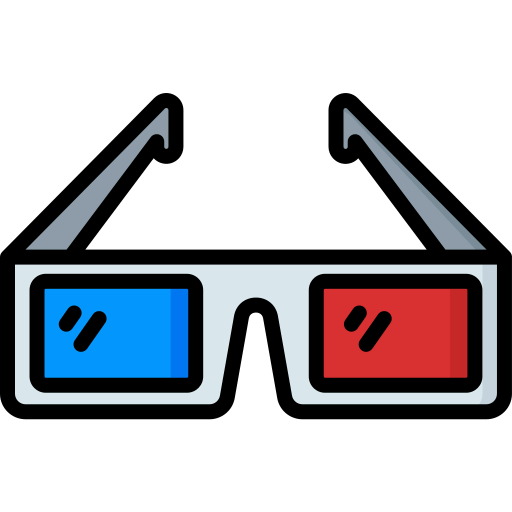 3d glasses ícone