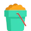 Sand bucket ícono 64x64