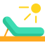 Sunbed ícono 64x64