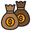 Money bags icon 64x64