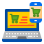 Shopping online icon 64x64