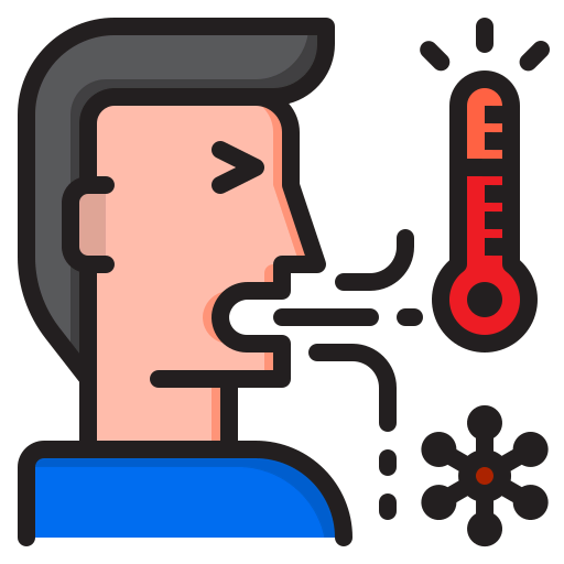 High temperature icon