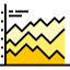 Line chart icon 64x64