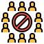 Avoid crowds icon 64x64