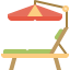 Beach chair icon 64x64
