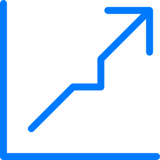 Line chart icon