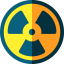 Radiation sign icon 64x64