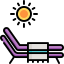 Sunbed icon 64x64