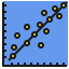 Linear regression ícono 64x64