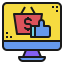 Online shopping icon 64x64