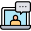 Online interview icon 64x64