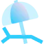 Sun umbrella ícono 64x64