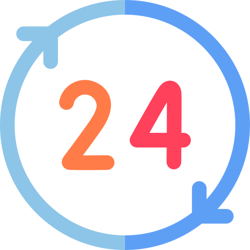 24 hours icon